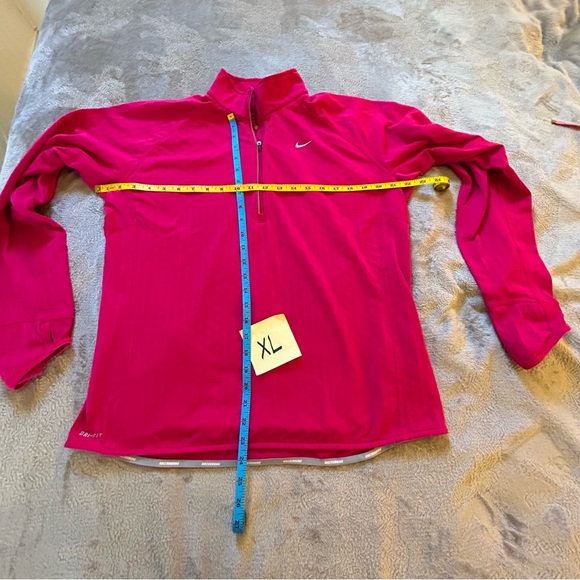 Nike pink Dri-Fit quilted running quarter zip pullover Size XL - Picture 15 of 15